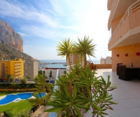 Beautiful seaside Apartment VASILISA with sea, Yacht Club & Roch of Ifach views in Calpe