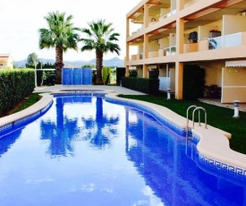 Apartment with one bedroom in Denia with wonderful mountain view shared pool enclosed garden 300 m from the beach